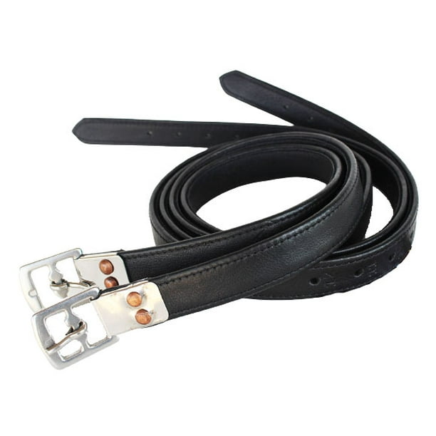Equestrian Horse Tack Adult English Saddle Stirrup Leathers Black 54 804ST19BK54 Equestrian Horse Tack Adult English Saddle Stirrup Leathers Black 54 804ST19BK54